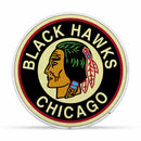 NHL Chicago Blackhawks Retro Shape Cut Pennant - Home and Living Room Décor - Soft Felt EZ to Hang By Rico Industries