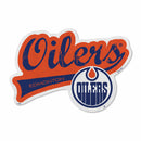 Oilers Shape Cut Logo With Header Card - Distressed Design