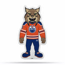 Oilers Shape Cut Mascot Pennant With Header Card