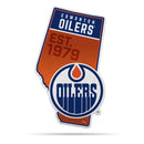 Edmonton Oilers 18" State Shape Pennant
