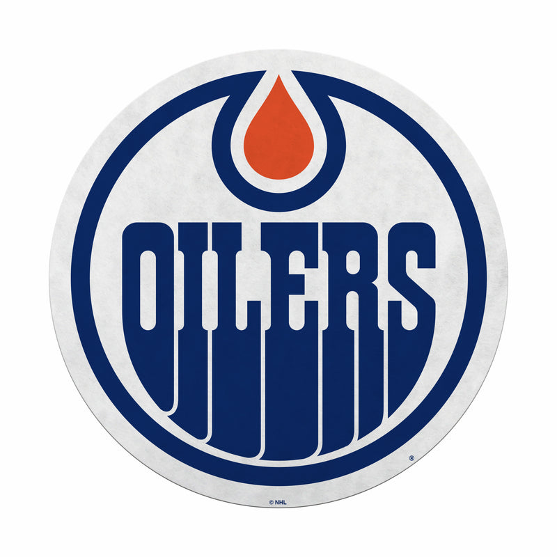 Oilers Shape Cut Primary Logo Pennant with Header Card