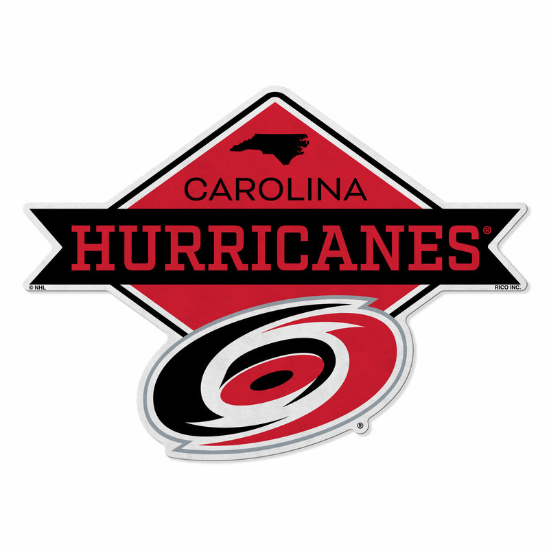 Hurricanes Shape Cut Logo With Header Card - Diamond Design