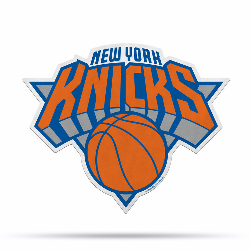 NBA New York Knicks Classic Team Logo Shape Cut Pennant - Home and Living Room Décor - Soft Felt EZ to Hang By Rico Industries