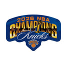 New York Knicks 2026 NBA Champions Shape Cut Felt Pennant