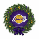 LA Lakers Holiday Wreath Shape Cut Pennant