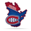NHL Montreal Canadiens Classic State Shape Cut Pennant - Home and Living Room Décor - Soft Felt EZ to Hang By Rico Industries