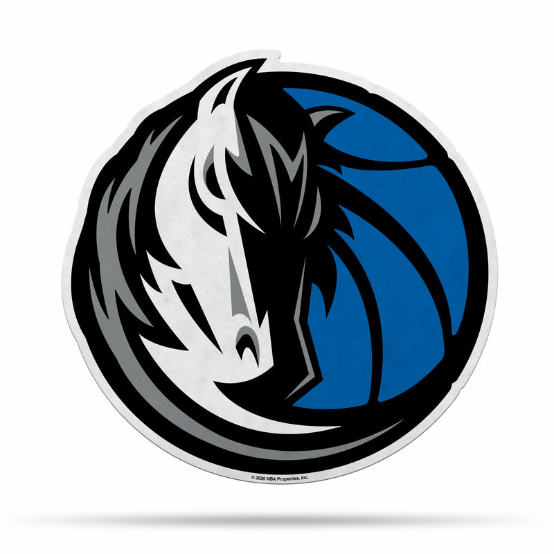 NBA Dallas Mavericks Classic Team Logo Shape Cut Pennant - Home and Living Room Décor - Soft Felt EZ to Hang By Rico Industries