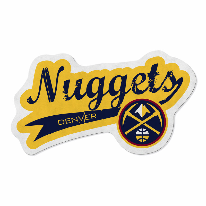 Nuggets Shape Cut Logo With Header Card - Distressed Design