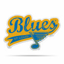 St. Louis Blues Shape Cut Pennant - Distressed Design
