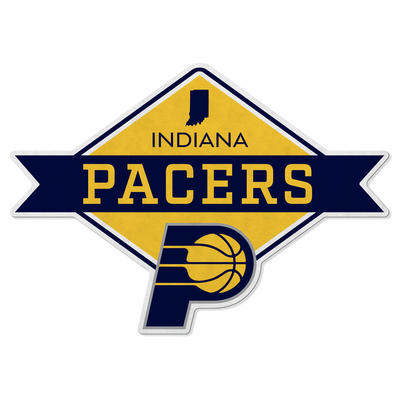 Pacers Shape Cut Logo With Header Card - Diamond Design
