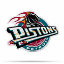 NBA Detroit Pistons Retro Shape Cut Pennant - Home and Living Room Décor - Soft Felt EZ to Hang By Rico Industries