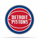 NBA Detroit Pistons Classic Team Logo Shape Cut Pennant - Home and Living Room Décor - Soft Felt EZ to Hang By Rico Industries
