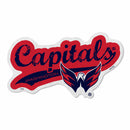 Capitals Shape Cut Logo With Header Card - Distressed Design