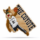 NBA San Antonio Spurs Classic Mascot Shape Cut Pennant - Home and Living Room Décor - Soft Felt EZ to Hang By Rico Industries