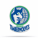 NBA Minnesota Timberwolves Retro Shape Cut Pennant - Home and Living Room Décor - Soft Felt EZ to Hang By Rico Industries