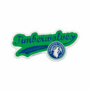 Minnesota Timberwolves Distressed Script Design Shape Cut Felt Pennant
