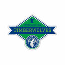 Minnesota Timberwolves Badge Design Diamond Shape Cut Felt Pennant