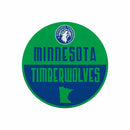 Minnesota Timberwolves Circle Design Classic Shape Cut Felt Pennant