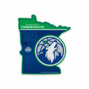 Minnesota Timberwolves State Shape Design Shape Cut Felt Pennant