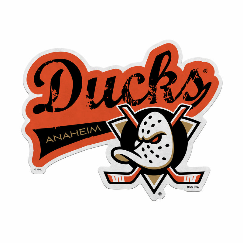 Ducks Shape Cut Logo - Distressed Design