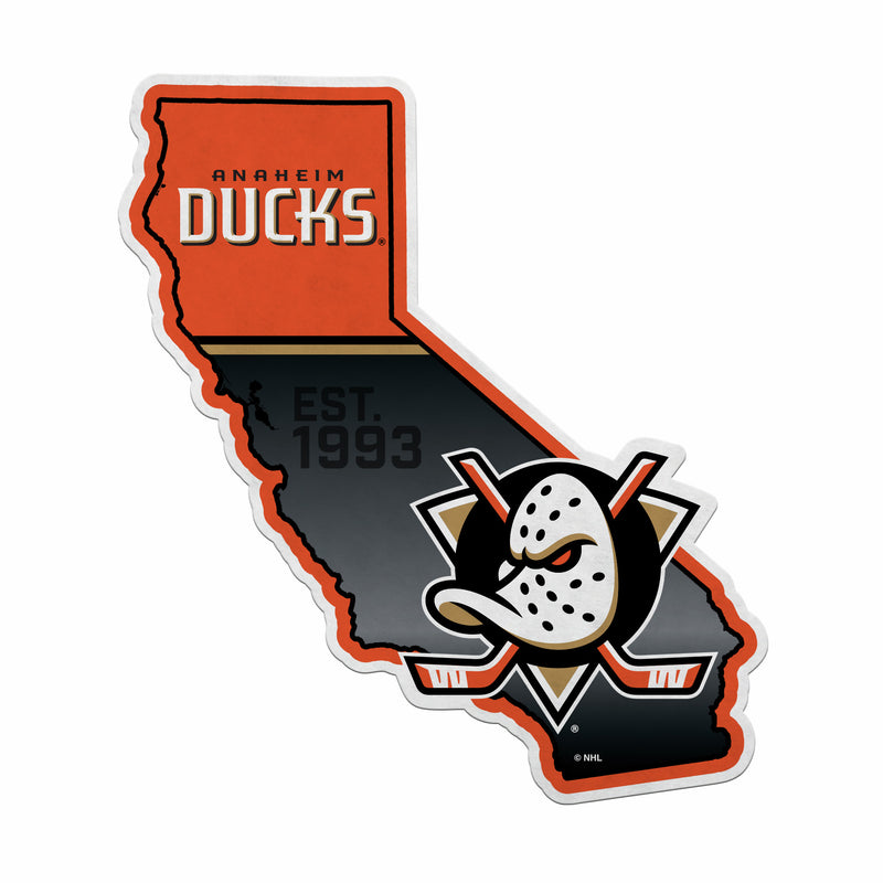 Anaheim Ducks Classic State Shape Cut Pennant