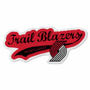 Trail Blazers Shape Cut Logo With Header Card - Distressed Design