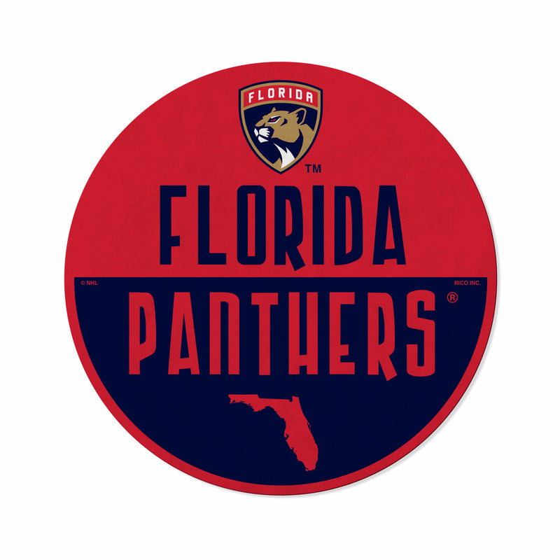 Panthers - Fl Shape Cut Logo With Header Card - Classic Design