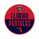 Panthers - Fl Shape Cut Logo With Header Card - Classic Design