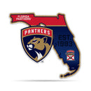 NHL Florida Panthers Classic State Shape Cut Pennant - Home and Living Room Décor - Soft Felt EZ to Hang By Rico Industries