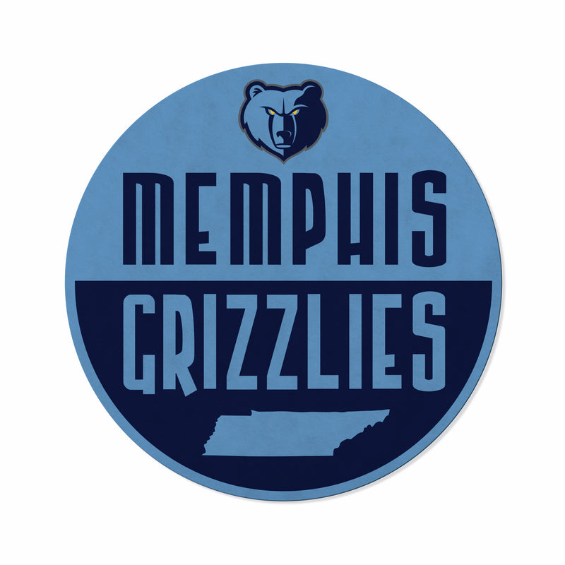 Grizzlies Shape Cut Logo With Header Card - Classic Design