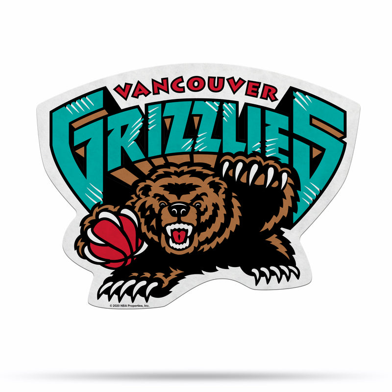 NBA Memphis Grizzlies Retro Shape Cut Pennant - Home and Living Room Décor - Soft Felt EZ to Hang By Rico Industries