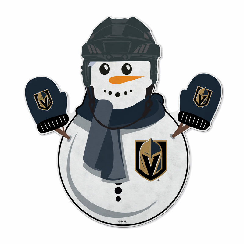 Golden Knights Snowman Shape Cut Pennant