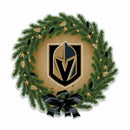 Golden Knights Holiday Wreath Shape Cut Pennant
