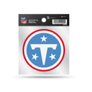 Tennessee Titans Primary Logo 4x4 Clear Backer Sports Decal