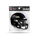Ravens Clear Back Decal with Helmet (4"X4")