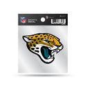 Jaguars Clear Backer Decal W/ Primary Logo (4"X4")