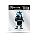 Utah Mammoth Mascot 4X4 Clear Backer Sports Decal