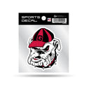 Georgia University 4"X4" Clear Backer Decal