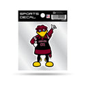 South Carolina University Mascot 4x4 Clear Backer Sports Decal