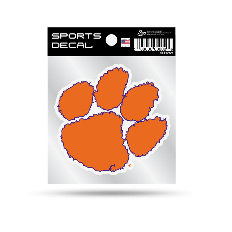 Clemson 4"X4" Weeded Mascot Decal