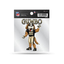 Saints 4"X4" Weeded Mascot Decal