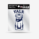 Yale Bulldogs 4"X4" Weeded Mascot Decal