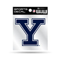 Yale Bulldogs Clear Backer Decal W/ Primary Logo (4"X4")