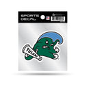 Tulane University 4X4 Clear Backer Sports Decal