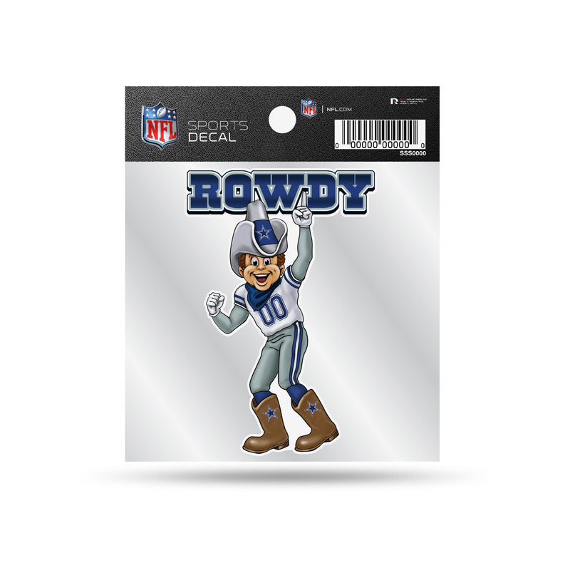 Cowboys 4"X4" Weeded Mascot Decal