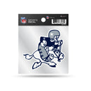 Cowboys Clear Backer Decal W/ Retro Logo (4"X4")