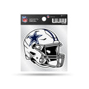 Cowboys Clear Backer Decal W/ Alternate Color Rush White Helmet (4"X4")