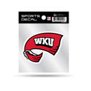 Western Kentucky 4X4 Clear Backer Sports Decal