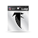 Falcons Clear Backer Decal W/ Retro Logo (4"X4")