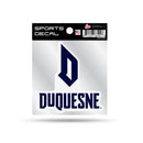 Duquesne Dukes 4" X 4" Small Style Decal - Primary Logo